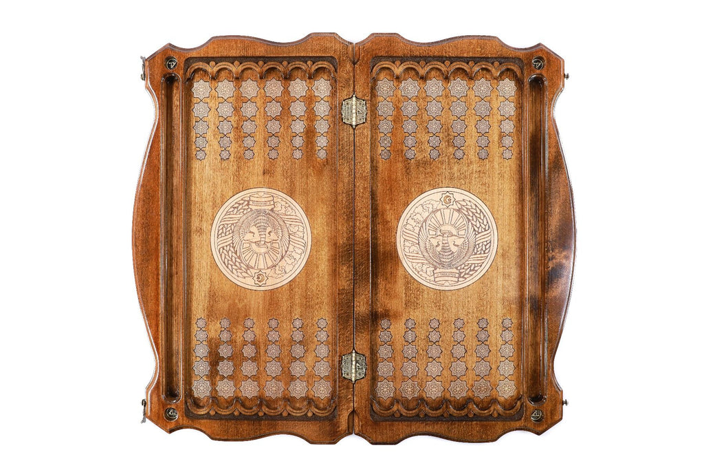 Backgammon Board - Coat of Arms of Uzbekistan - Unumperfectus