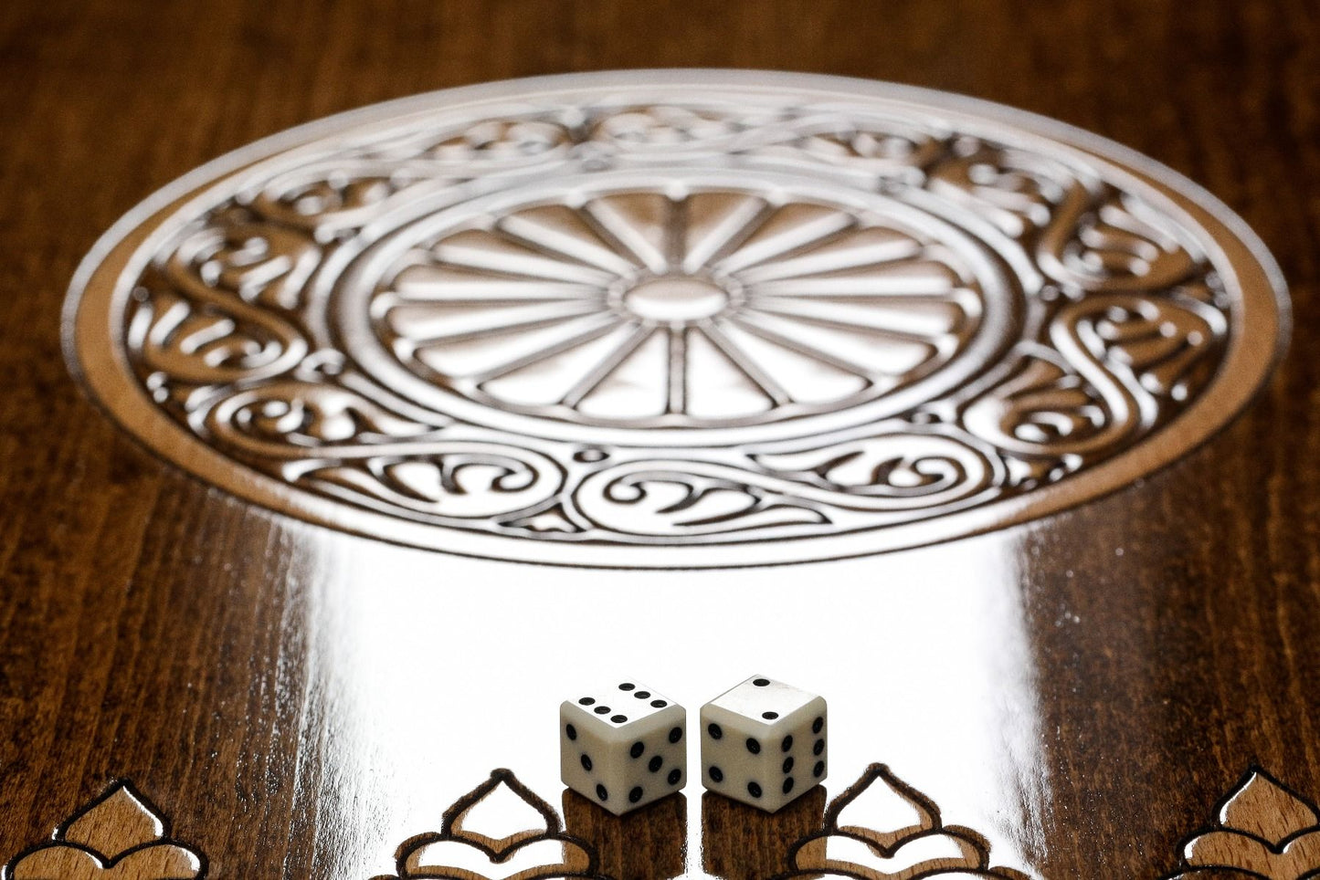 Backgammon Table Armenian Coat of Arms