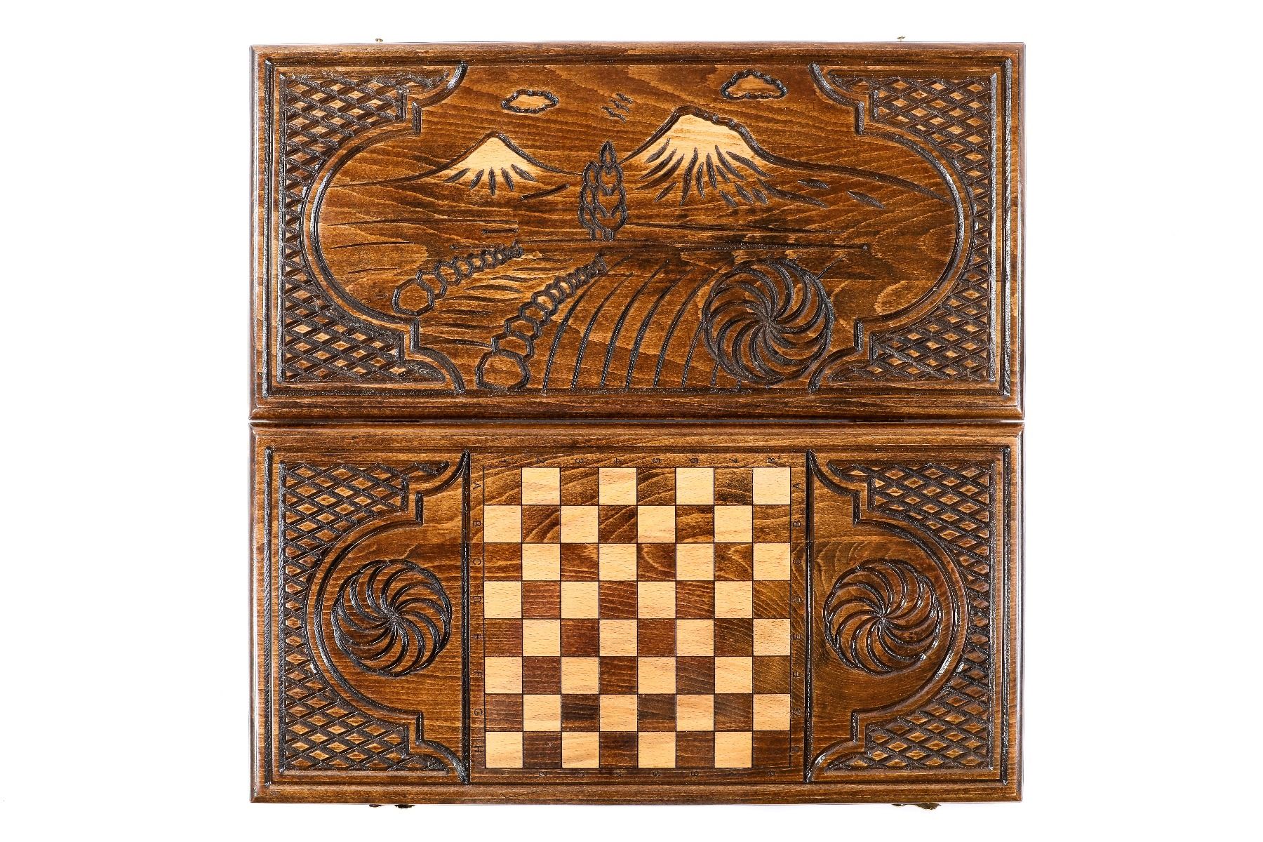 Armenian Classic Backgammon Board With Ararat 23.6" | 60 cm