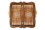 Bear Deer Wildlife backgammon board - close-up of the playing surface