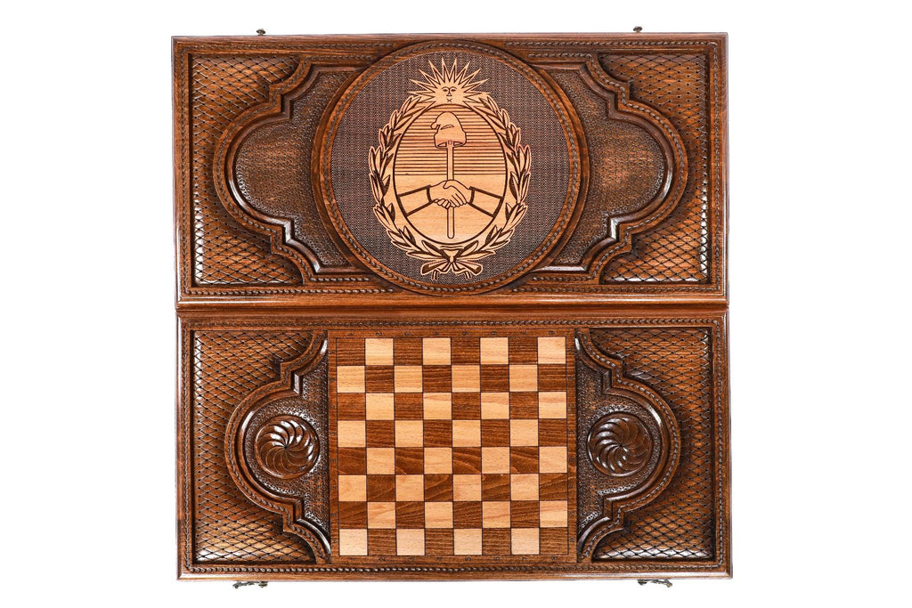 Backgammon Board - Coat of Arms of Argentina