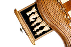 Angled view of the 60 cm luxury chess table