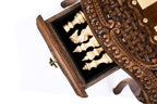 Luxury carved chess table for play and display