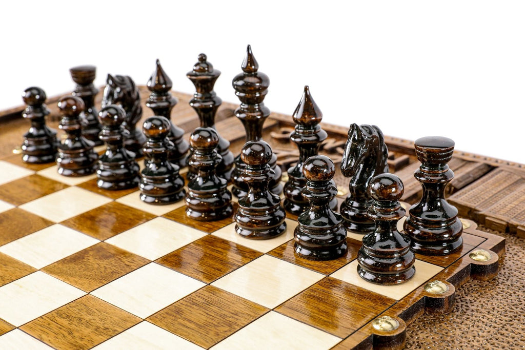 Wooden Chess Set Box Style 60 cm | 24.7" - Unumperfectus
