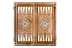 Etchmiadzin Coat of Arms backgammon board - closed cover detail