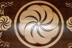 Backgammon Set White Infinity - handmade wooden backgammon board