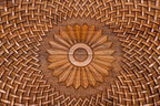Close-up of the interlaced knotwork infinity design