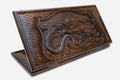 Backgammon Set Lion & Dragon - handmade wooden backgammon board
