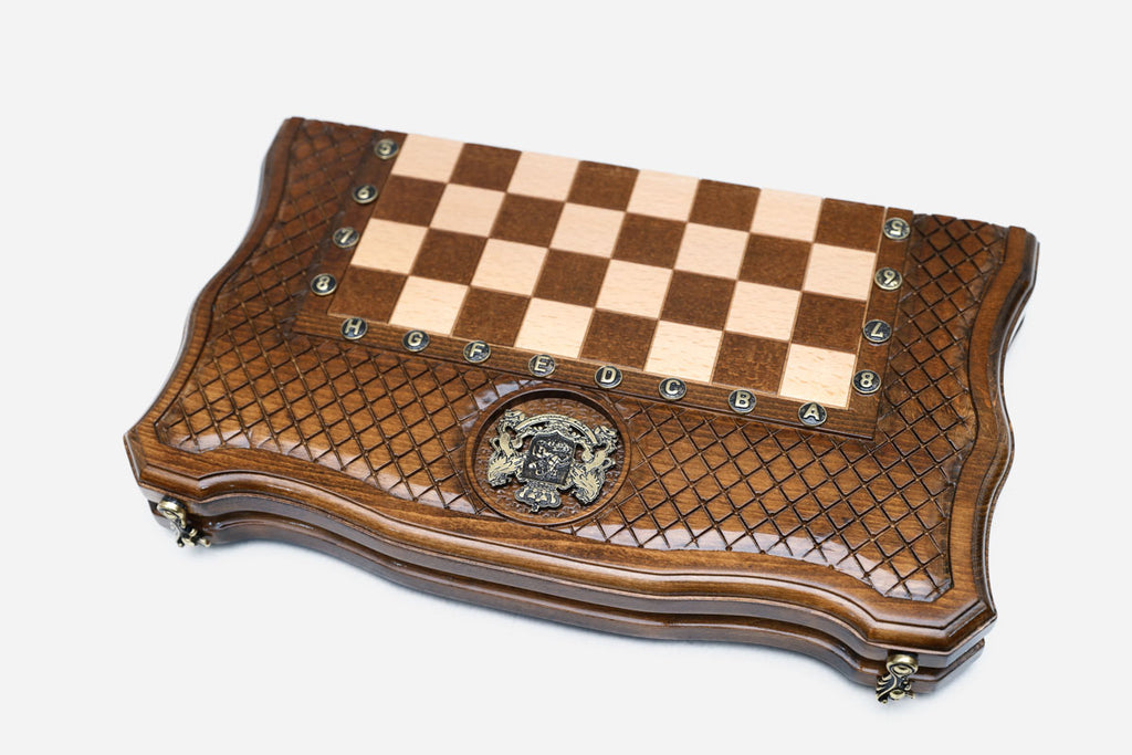 Georgian Coat of Arms chess and backgammon set - view 5