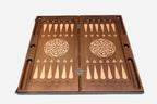 Backgammon Set Wolf V - handmade wooden backgammon board