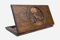 Backgammon Set Wolf V - handmade wooden backgammon board