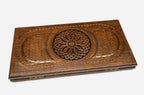 Armenian Backgammon Set - Ornaments XVII - handmade wooden backgammon board
