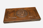 Backgammon Set Scorpion - handmade wooden backgammon board