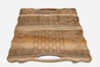 Armenian Backgammon Set - Ornaments XVI - handmade wooden backgammon board