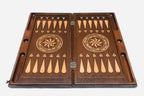 Backgammon Set Cat - handmade wooden backgammon board