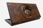 Backgammon Set Cat - handmade wooden backgammon board