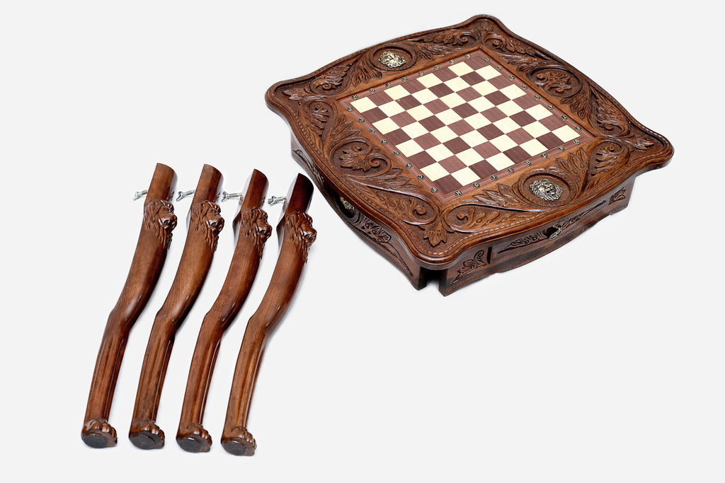 Lion chess table - view 10