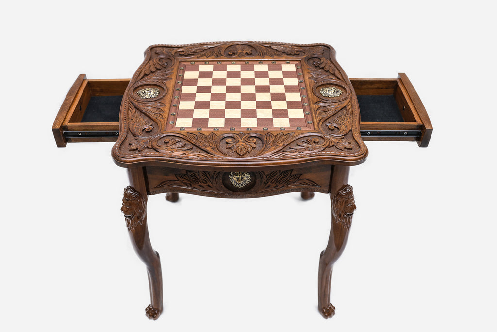 Lion chess table - view 8