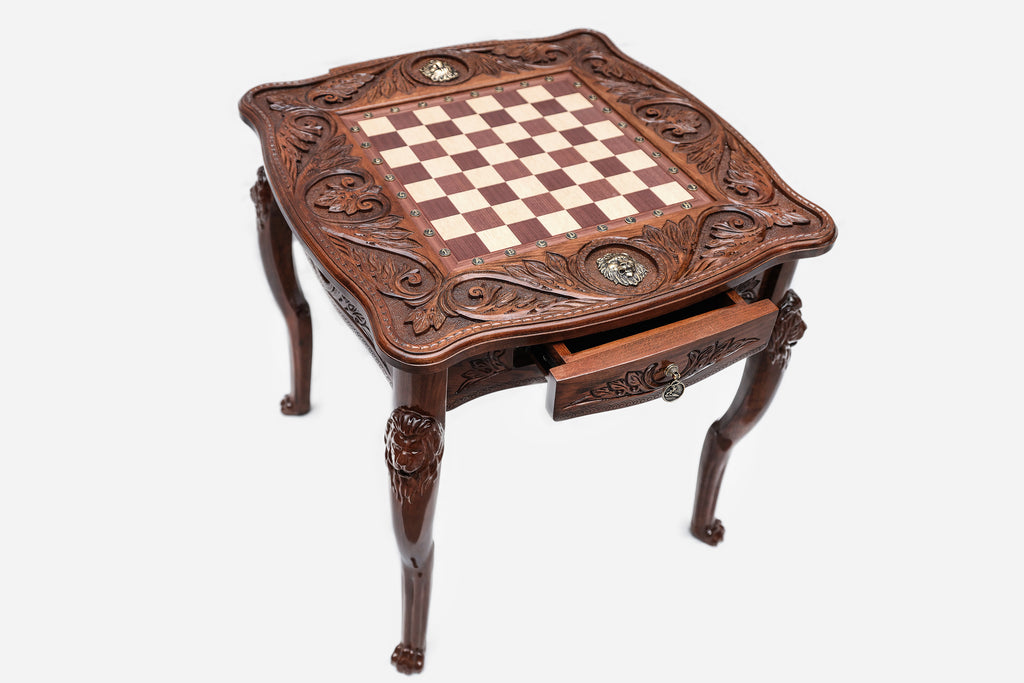 Lion chess table - view 6
