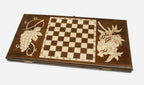 Armenian Backgammon Set - Ararat II - handmade wooden backgammon board