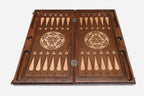 Backgammon Set Horses II - handmade wooden backgammon board