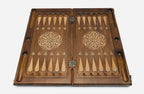 Armenian Backgammon Set - Ornaments XIV - handmade wooden backgammon board