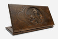 Russian Backgammon Set - Moscow Bears - handmade wooden backgammon board