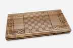 Armenian Backgammon Set - Ornaments XII - handmade wooden backgammon board
