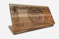 Armenian Backgammon Set - Ornaments XII - handmade wooden backgammon board