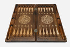 Backgammon Set Hunting Eagle - handmade wooden backgammon board