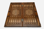 Backgammon Set Wolf III - handmade wooden backgammon board