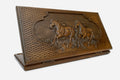 Backgammon Set Horses - handmade wooden backgammon board