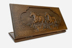 Backgammon Set Horses - handmade wooden backgammon board