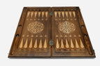 Backgammon Set Lion V - handmade wooden backgammon board