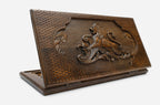 Backgammon Set Lion V - handmade wooden backgammon board
