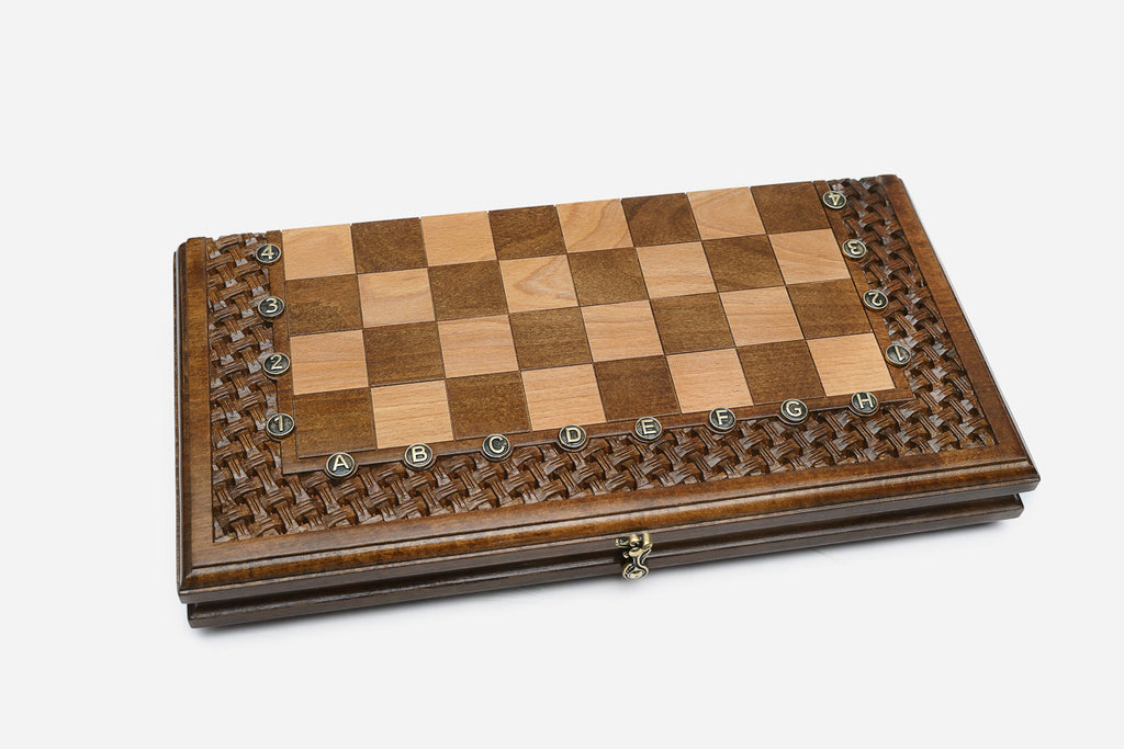 Lattice chess and backgammon set - view 5