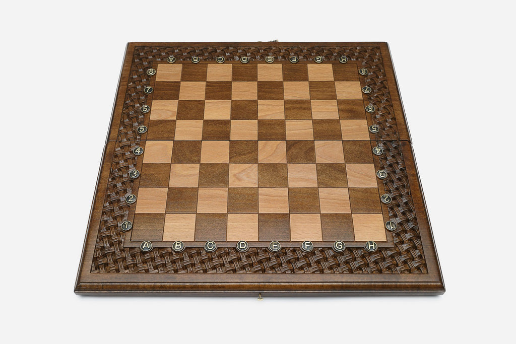 Lattice chess and backgammon set - view 3