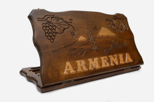 Armenian Backgammon Set - handmade wooden backgammon board