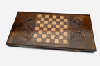 Backgammon Set Lynx - handmade wooden backgammon board