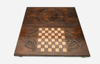 Backgammon Set Lynx - handmade wooden backgammon board