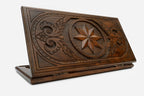 Backgammon Set Octagon - handmade wooden backgammon board