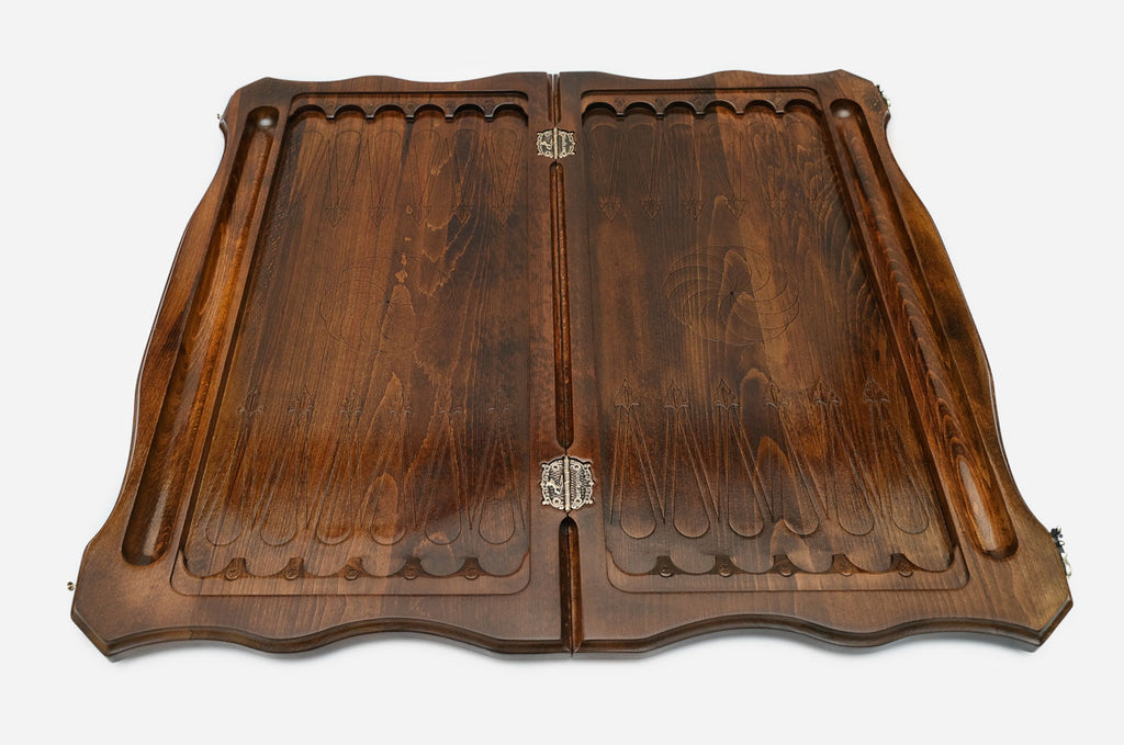 Backgammon Set Eternity - handmade wooden backgammon board