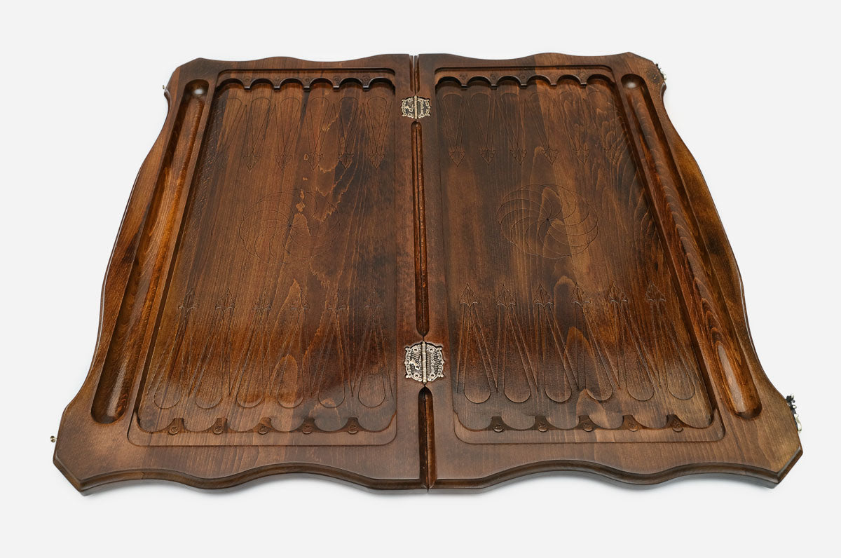 Backgammon Set Eternity - handmade wooden backgammon board