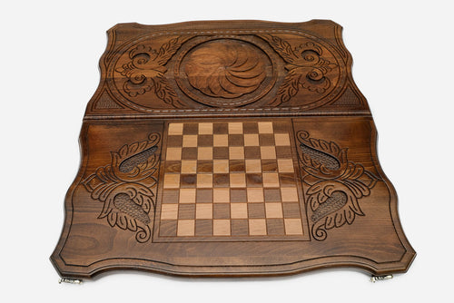 Backgammon Set Eternity - handmade wooden backgammon board