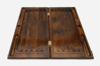 Backgammon Set Lion IV - handmade wooden backgammon board