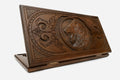 Backgammon Set Lion III - handmade wooden backgammon board