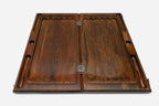 Backgammon Set Snowflake - handmade wooden backgammon board
