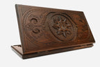 Backgammon Set Snowflake - handmade wooden backgammon board