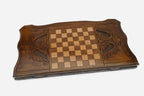 Backgammon Set Bear - handmade wooden backgammon board