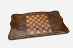 Backgammon Set Pegasus - handmade wooden backgammon board